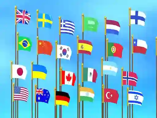 שפּיל Flag Puzzle Jam: Collect Flags אָנליין