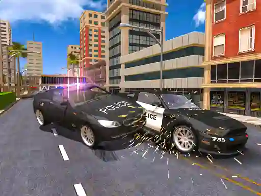 שפּיל Police Car Stunt Simulation 3d אָנליין