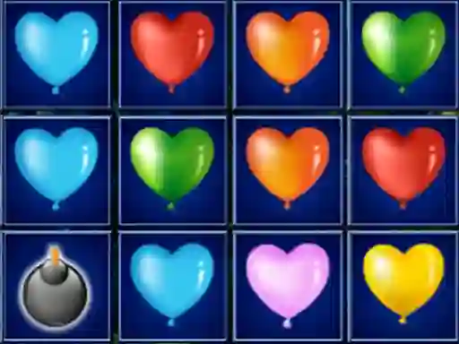 שפּיל Heart Balloons Block Collapse אָנליין