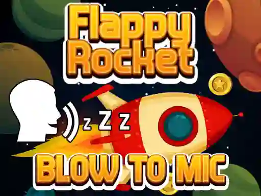 שפּיל Flappy Rocket With Blowing אָנליין