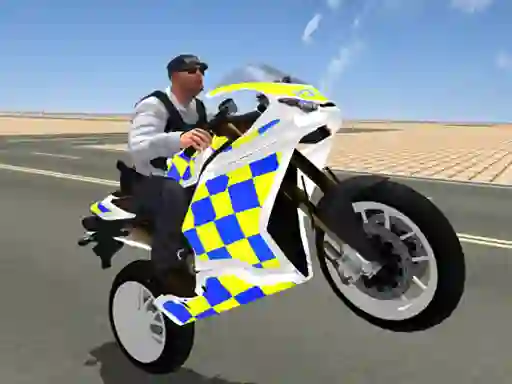 שפּיל Super Stunt Police Bike Simulator 3D אָנליין