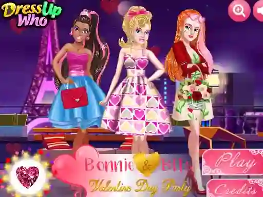 שפּיל Bonnie and BFFs Valentine Day Party אָנליין