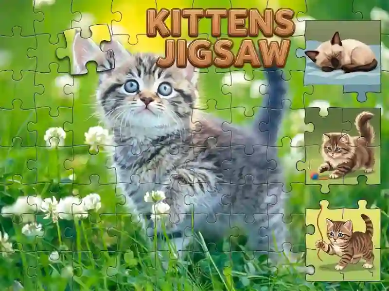 שפּיל Kittens Jigsaw אָנליין