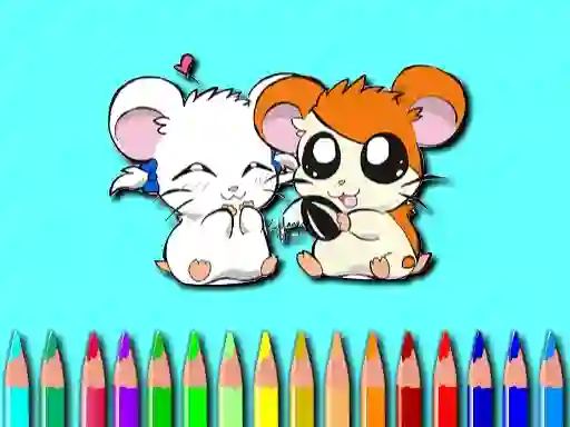 שפּיל Hamster Coloring Book אָנליין