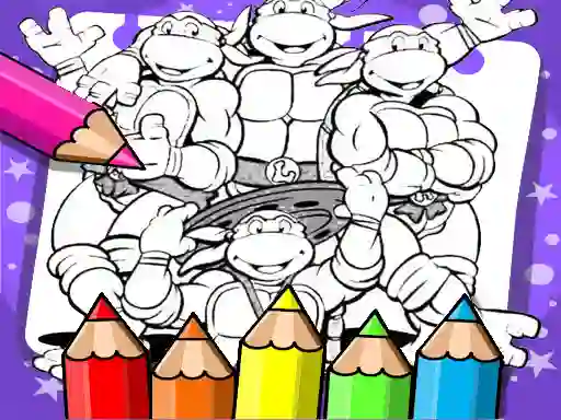 שפּיל Ninja Turtle Coloring Book אָנליין