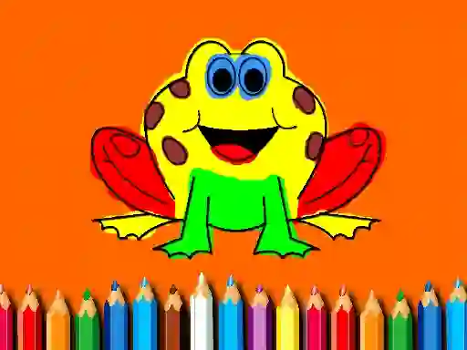 שפּיל Back To School: Frog Coloring Book אָנליין