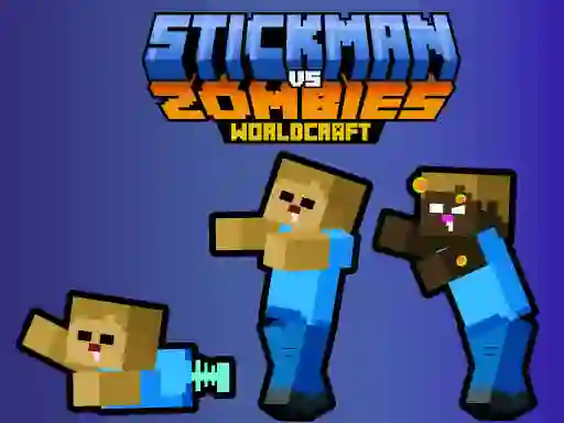 שפּיל Stickman vs Zombies WorldCraft אָנליין