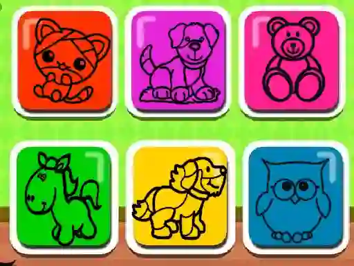 שפּיל Easy Kids Coloring Game אָנליין