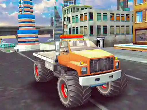 שפּיל Monster Truck Stunts Free Jeep Racing אָנליין