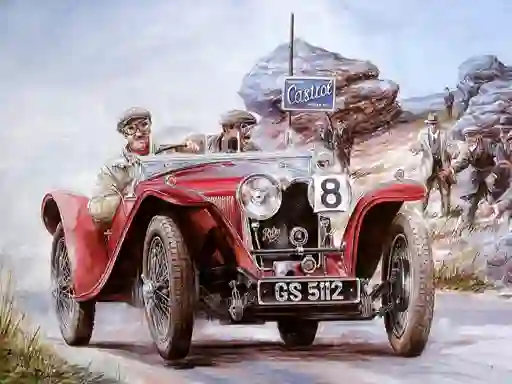שפּיל Painting Vintage Cars Jigsaw Puzzle 2 אָנליין
