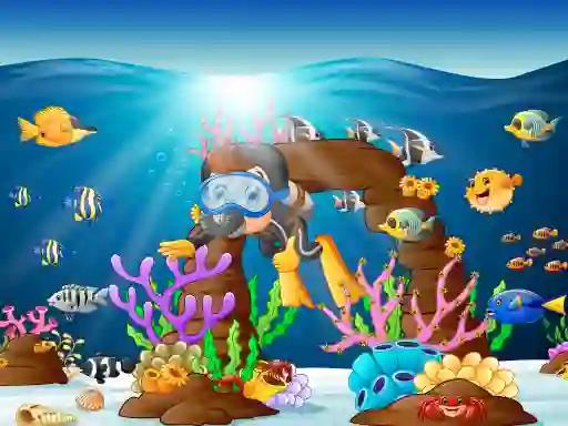 שפּיל Water Dive 2D: Underwater Survival אָנליין