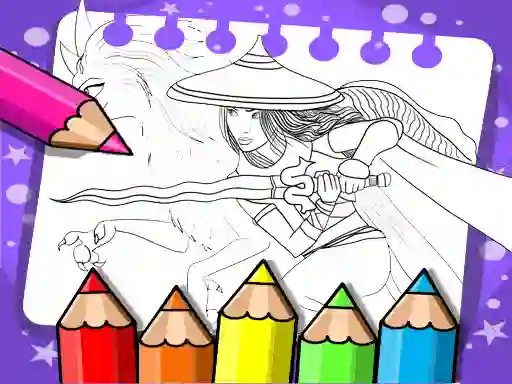 שפּיל Raya And The Last Dragon Coloring Book אָנליין