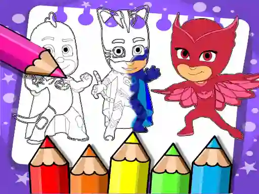 שפּיל PJ Masks Coloring Book אָנליין