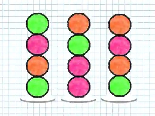 שפּיל Ball Sort Paper Note אָנליין