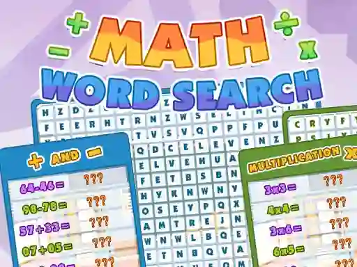 שפּיל Math Word Search אָנליין