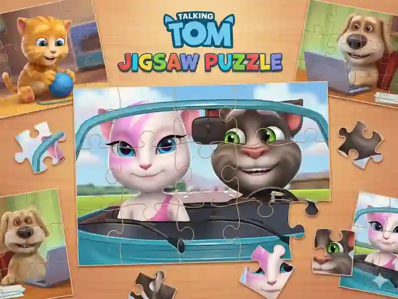 שפּיל Talking Tom Jigsaw Puzzle אָנליין