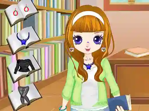 שפּיל Library Girl Dressup אָנליין