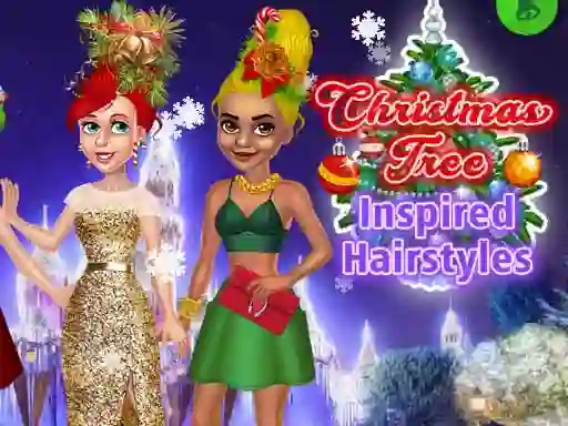 שפּיל Christmas Tree Inspired Hairstyles אָנליין