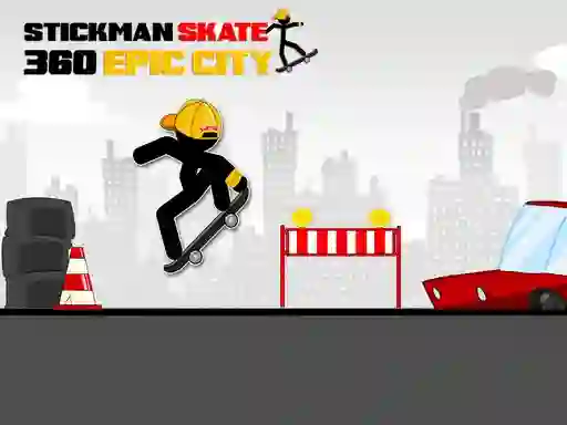 שפּיל Stickman Skate 360 Epic City אָנליין