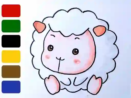 שפּיל Baby sheep ColoringBook אָנליין