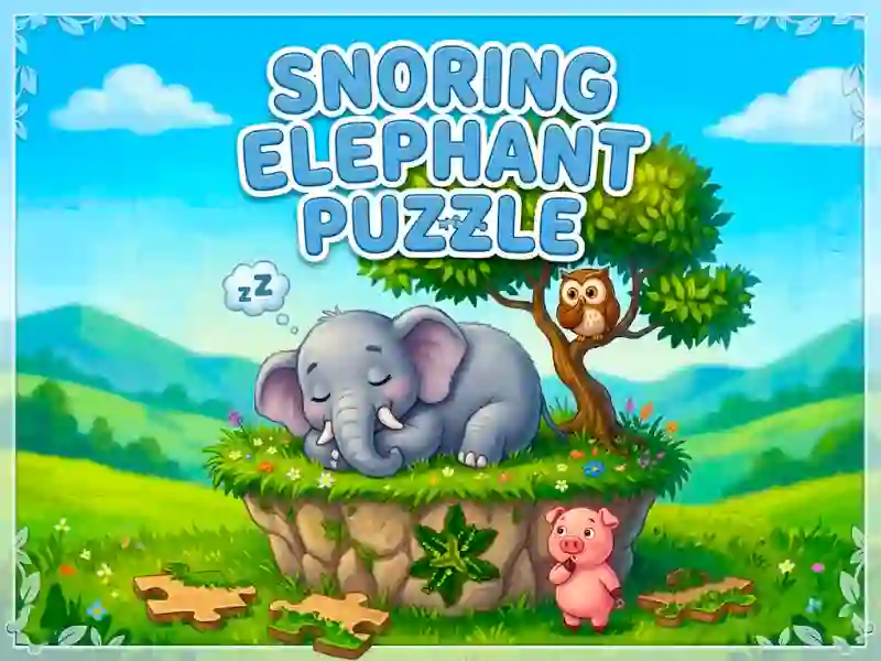 שפּיל Snoring Elephant Puzzle אָנליין