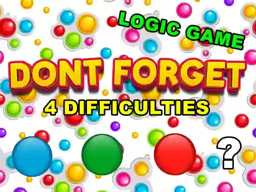 שפּיל Dont Forget אָנליין