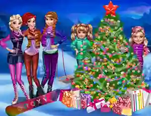 שפּיל Princesses Christmas tree אָנליין
