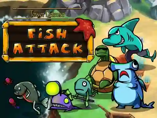 שפּיל Tower defense: Fish attack אָנליין