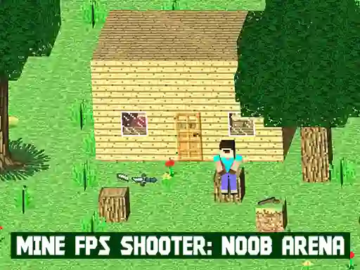 שפּיל Mine FPS Shooter: Noob Arena אָנליין