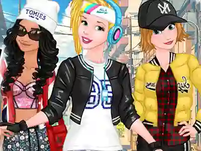 שפּיל Princesses Sporty & Funky Day אָנליין