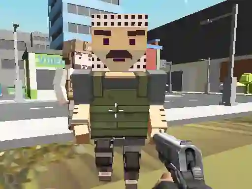 שפּיל Block Pixel Cop: Gun Craft In Robbers World אָנליין