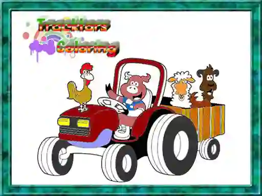 שפּיל Tractor Coloring Pages אָנליין