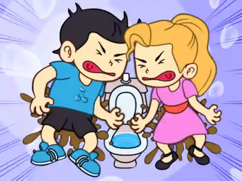 שפּיל Toilet Rush Race: Draw Puzzle אָנליין