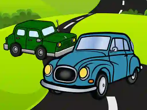 שפּיל Cartoon Car Jigsaw אָנליין