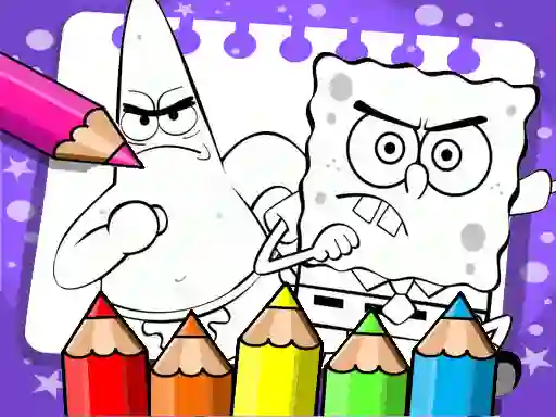 שפּיל Sponge Bob Coloring Book אָנליין