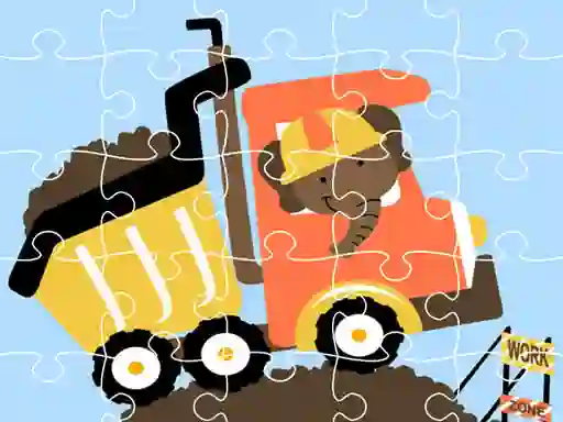 שפּיל Dumper Trucks Jigsaw אָנליין