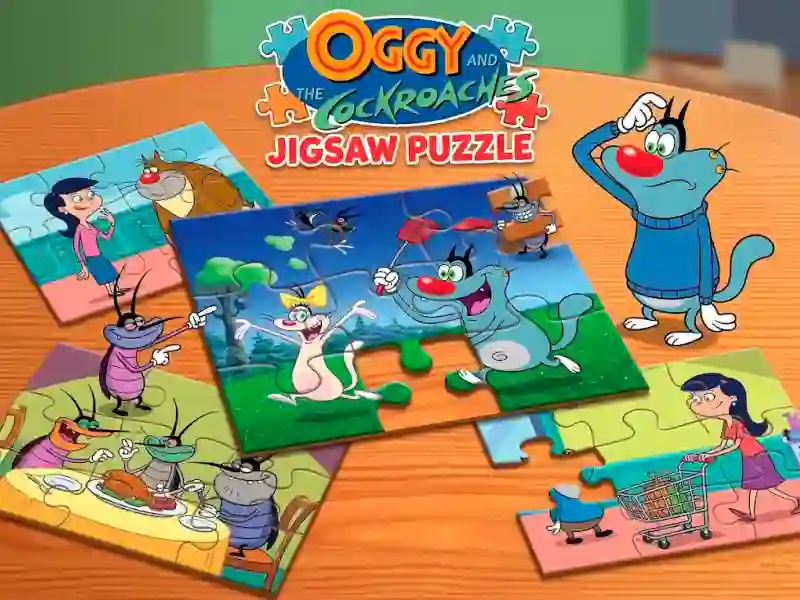 שפּיל Oggy and the Cockroaches Jigsaw Puzzle אָנליין