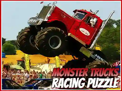 שפּיל Monster Trucks Racing Puzzle אָנליין