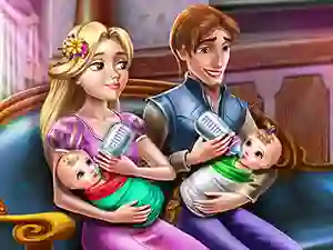 שפּיל Rapunzel Twins Family Day אָנליין