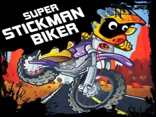 שפּיל Super Stickman Biker אָנליין