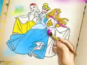 שפּיל Princesses Coloring Book אָנליין