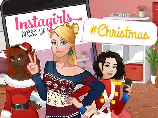 שפּיל InstaGirls Christmas Dress Up אָנליין
