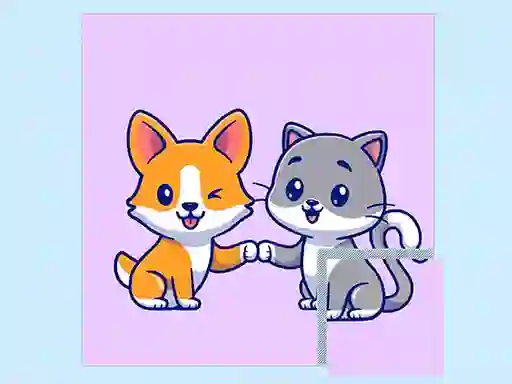 שפּיל Cats and Dogs Puzzle אָנליין