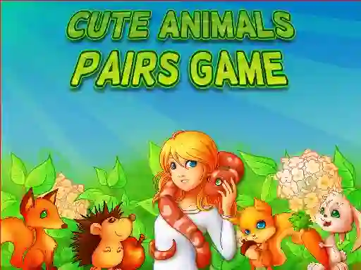 שפּיל Cute Animals Pairs Game אָנליין