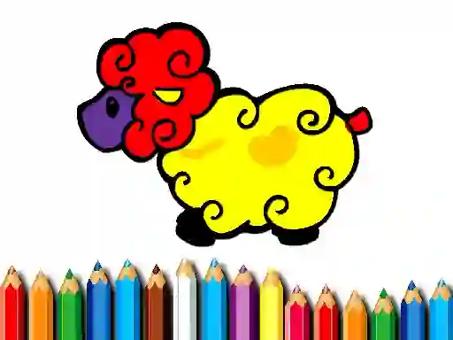 שפּיל Baby Sheep Coloring אָנליין