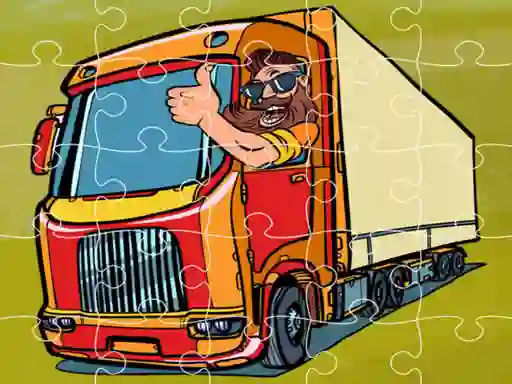 שפּיל Semi Trucks Jigsaw אָנליין
