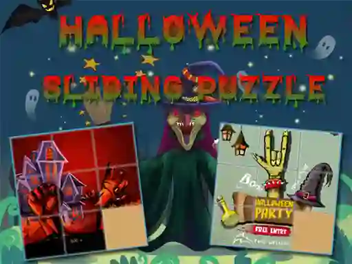 שפּיל Halloween Sliding Puzzle אָנליין