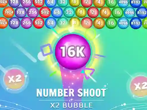 שפּיל Number Shoot x 2 bubble אָנליין