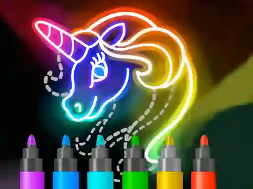 שפּיל Learn to Draw Glow Cartoon אָנליין