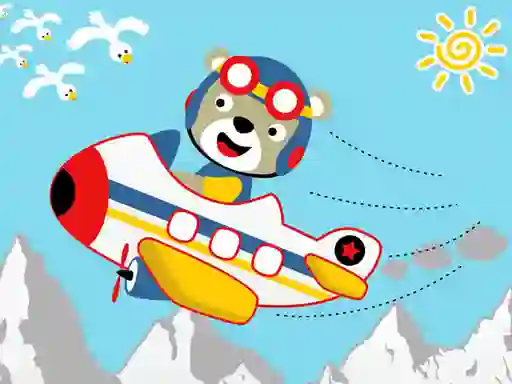 שפּיל Friendly Airplanes For Kids Coloring אָנליין